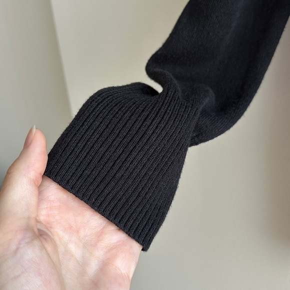 Belldini Asymmetrical Long Black Open Cardigan, Casual Versatile Sweater, Small - Picture 6 of 16